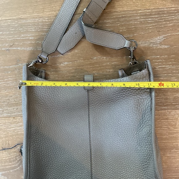 REBECCA MINKOFF Crossbody Light Gray Leather - Picture 7 of 8